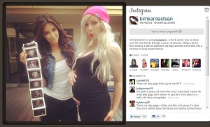 Instagram screencap of a post by Kim Kardashian