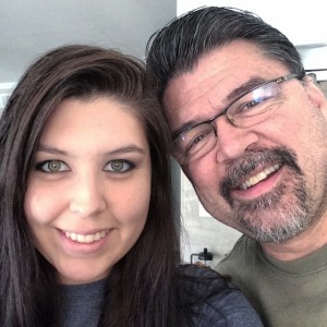 photo of Ricki and her dad in an Instagram selfie