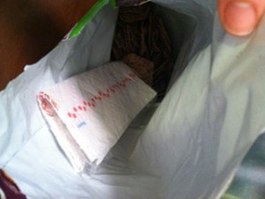 photo of a chip bag with a built-in-napkin
