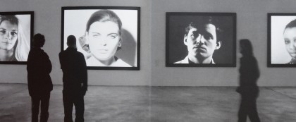 Andy Warhol: Motion Pictures, KW ICA, Berlin, 2004 -- in this installation Warhol Screen Tests & other films are presented as a sort of subtly moving portrait gallery.