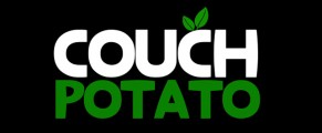 The words "Couch Potato" in puffy lettering on a black background