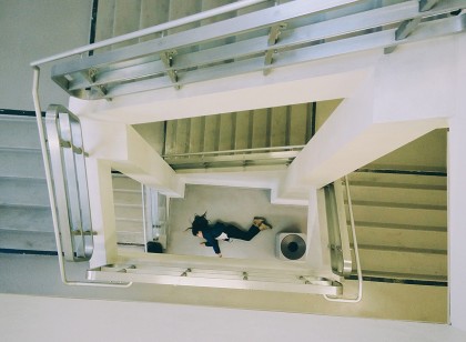 Tyler Hirata imagines falling down a stairwell to your doom