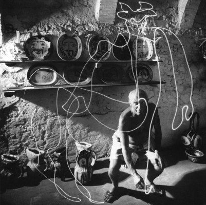 light drawing of a Centaur by Pablo Picasso